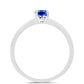 Silberring mit australischem blauem Saphir