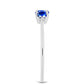 Silberring mit australischem blauem Saphir