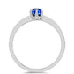 Silberring mit australischem blauem Saphir