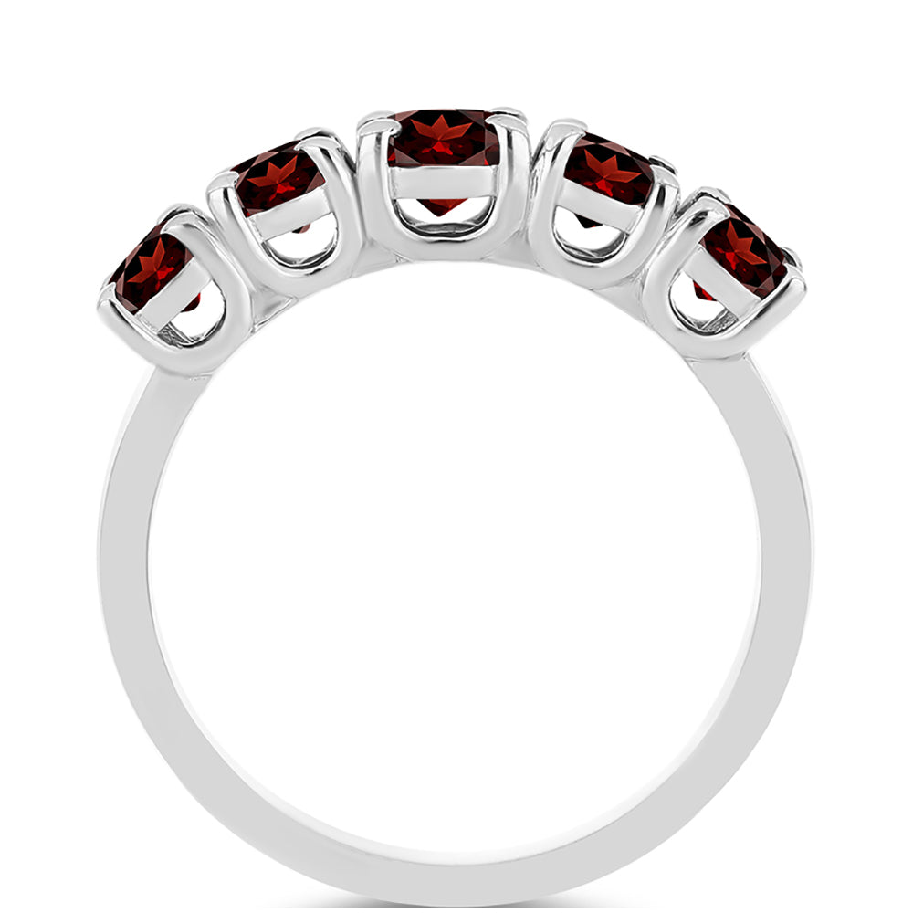 Silberring mit Barton Granat 2 