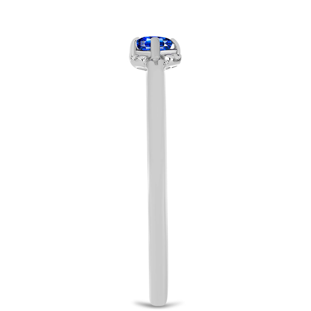 Silberring mit australischem blauem Saphir