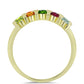 Goldplattierter Silberring mit Chakra Turmalin