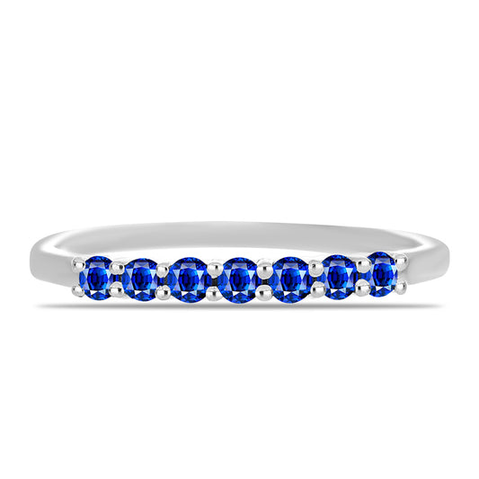 Silberring mit australischem blauem Saphir