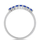 Silberring mit australischem blauem Saphir