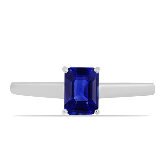 Silberring mit australischem blauem Saphir