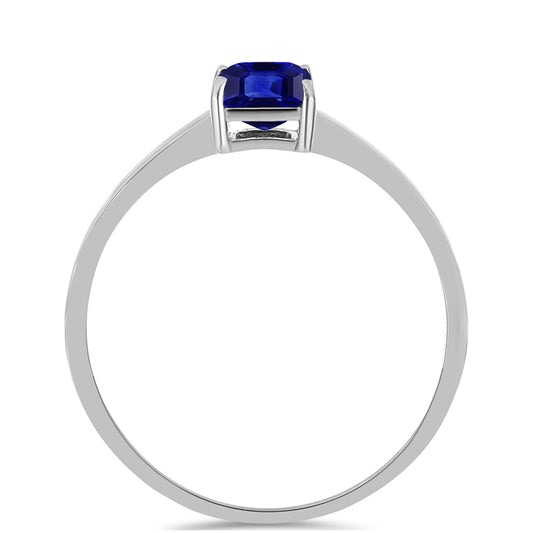 Silberring mit australischem blauem Saphir