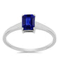 Silberring mit australischem blauem Saphir