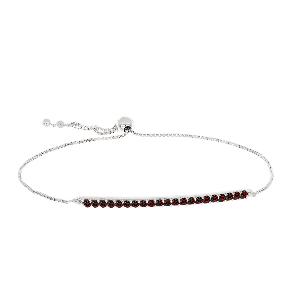 Silberarmband mit Barton Granat 1 