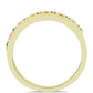 Goldplattierter Silberring mit Chakra Turmalin