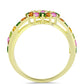 Goldplattierter Silberring mit Chakra Turmalin