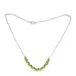 Silberhalskette mit Peridot aus Changbai