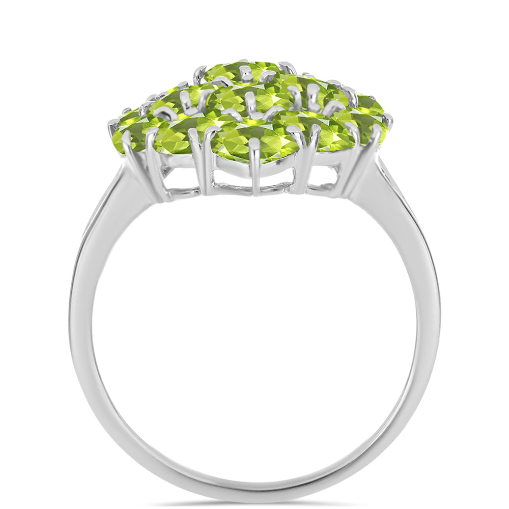 Silberring mit Peridot aus Changbai 2 