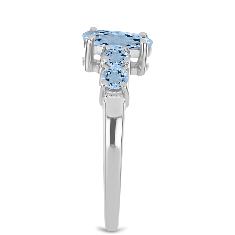 Silberring mit Aquamarin aus Embu County 4 