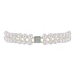 Goldplattiertes Silberarmband mit weißer Süßwasserperle und weißem Topas
