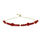 Goldplattiertes Silberarmband mit roter Schwammkoralle