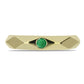 Goldplattierter Silberring mit sambischem Smaragd
