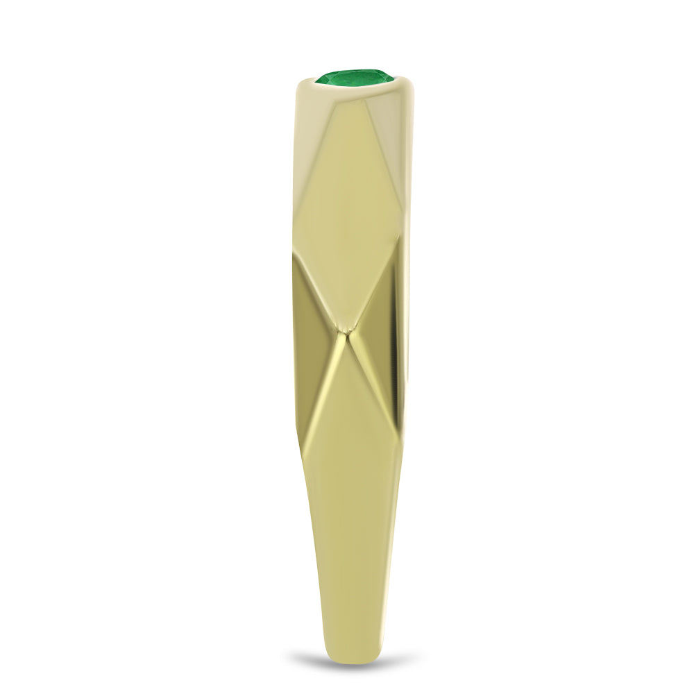 Goldplattierter Silberring mit sambischem Smaragd 4 