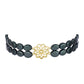 Goldplattiertes Silberarmband mit Tahitigrüne-Illusion Süßwasserperle