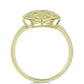 Goldplattierter Silberring mit Cognac-Diamant