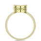Goldplattierter Silberring mit Cognac-Diamant