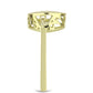 Goldplattierter Silberring mit Cognac-Diamant