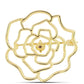 Goldplattierte Silberbrosche mit Cognac-Diamant