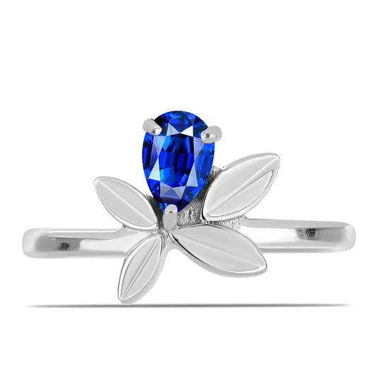 Silberring mit australischem blauem Saphir