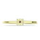 Goldplattierter Silberring mit Cognac-Diamant