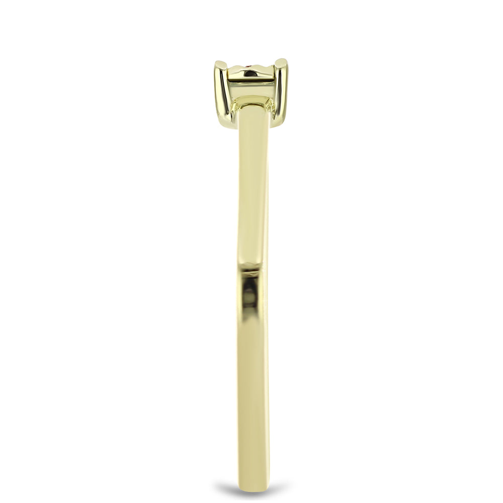 Goldplattierter Silberring mit Cognac-Diamant 4 