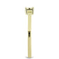 Goldplattierter Silberring mit Cognac-Diamant