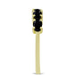 Goldplattierter Silberring mit schwarzem Onyx