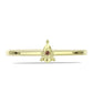 Goldplattierter Silberring mit Cognac-Diamant