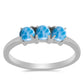 Silberring mit Larimar aus Barahona