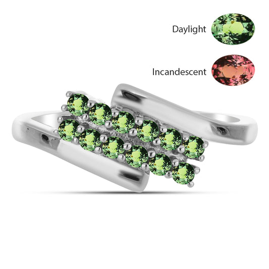 Silberring mit natürlichem Alexandrit