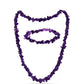 Schmuckgarnitur aus Nugget mit marokkanischem Amethyst