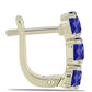 Goldplattierte Silberohrringe mit Lapislazuli
