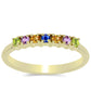 Goldplattierter Silberring mit Regenbogensaphir