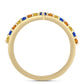 Goldplattierter Silberring mit Regenbogensaphir