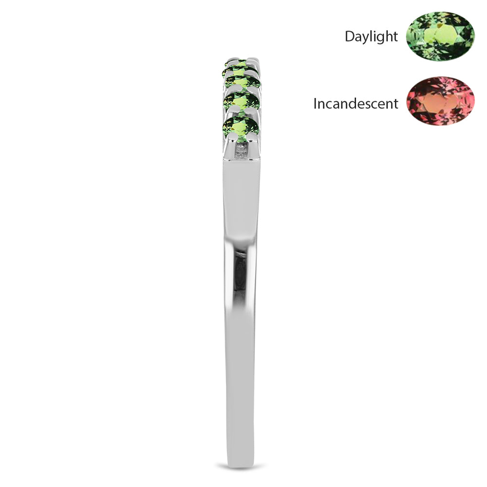 Silberring mit natürlichem Alexandrit 4 