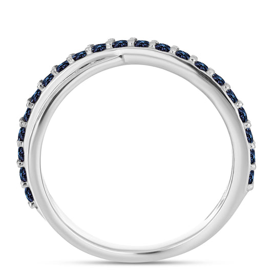 Silberring mit "Imperial lilafarbenem" Moissanit