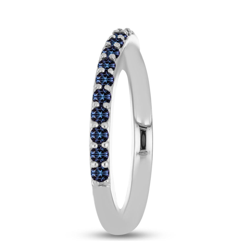 Silberring mit "Imperial lilafarbenem" Moissanit 4 