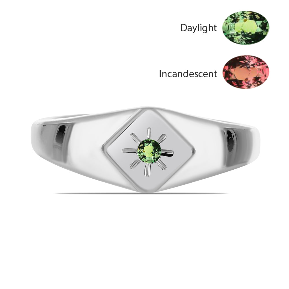 Silberring mit natürlichem Alexandrit