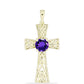 Goldplattierter Silberanhänger mit marokkanischem Amethyst
