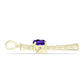 Goldplattierter Silberanhänger mit marokkanischem Amethyst