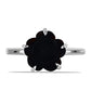 Silberring mit Obsidian