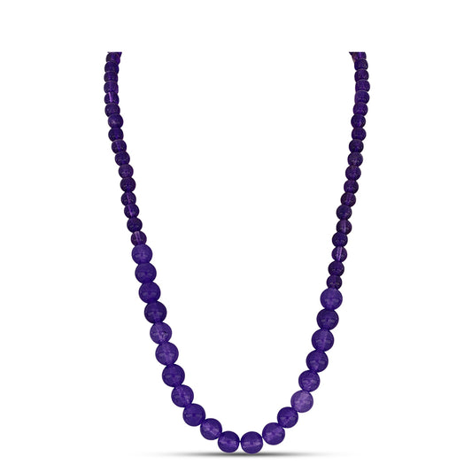 Goldplattierte Silberhalskette mit marokkanischem Amethyst