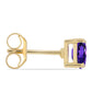 Goldplattierte Silberohrringe mit marokkanischem Amethyst