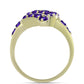 Goldplattierter Silberring mit marokkanischem Amethyst