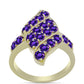 Goldplattierter Silberring mit marokkanischem Amethyst