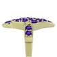 Goldplattierter Silberring mit marokkanischem Amethyst